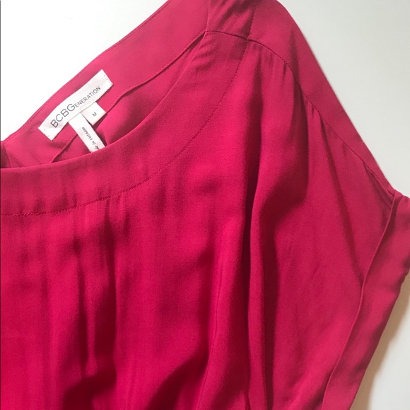 BCBGENERATION Ruby Red Open Back Dress ▪️sz Med - Picture 7 of 8